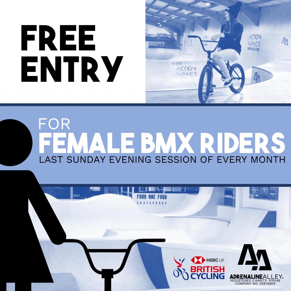 FREE ENTRY FOR FEMALE BMX RIDERS