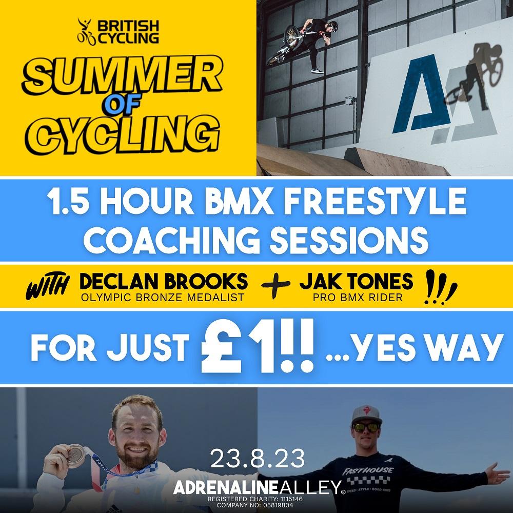 BMX COACHING WITH OLYMPIC MEDALIST FOR £1!