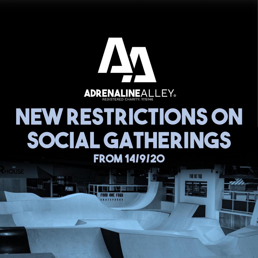NEW RESTRICTIONS ON SOCIAL GATHERINGS FROM 14/9/20