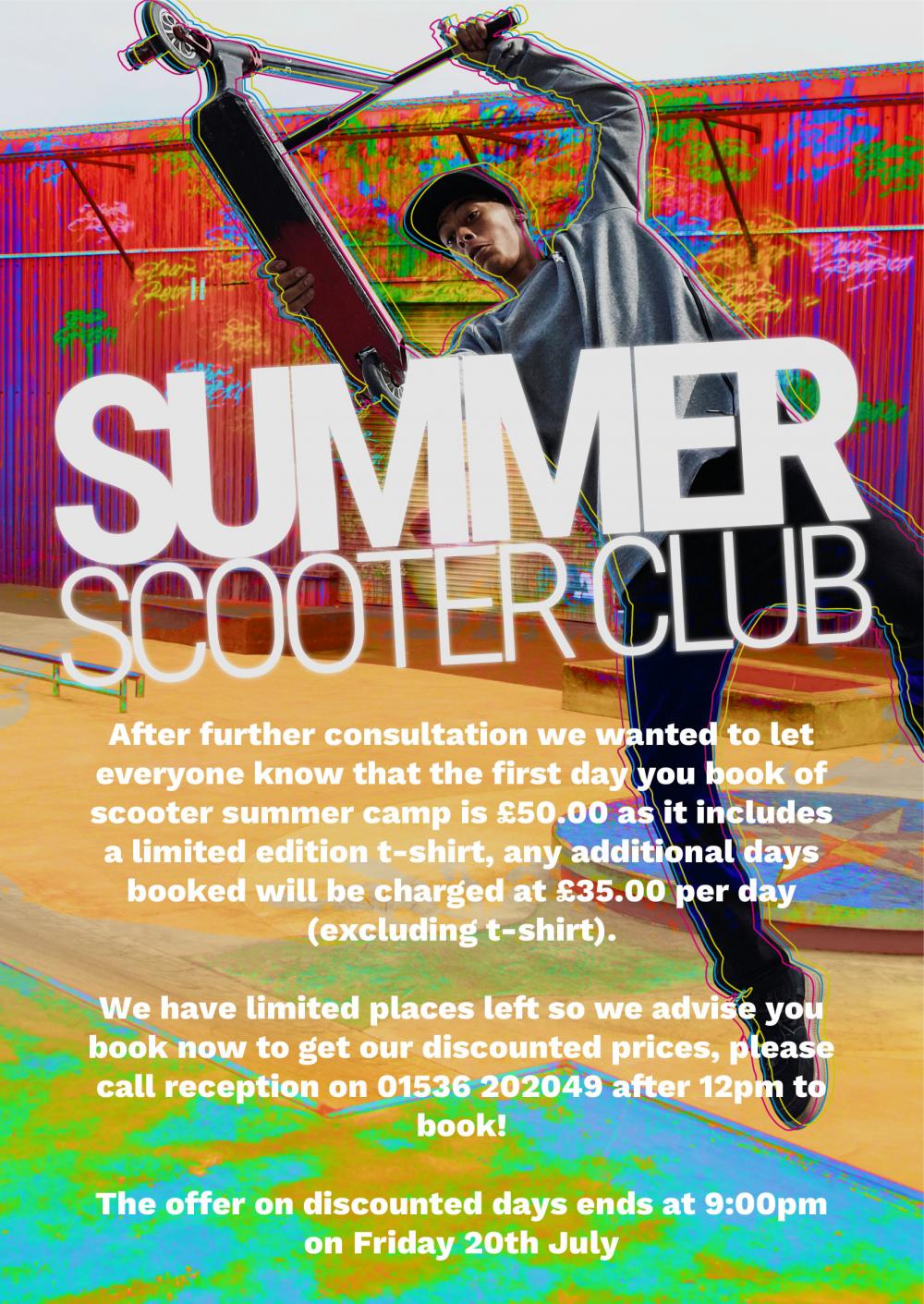 Discounted Scooter Camp price - Book Quickly!