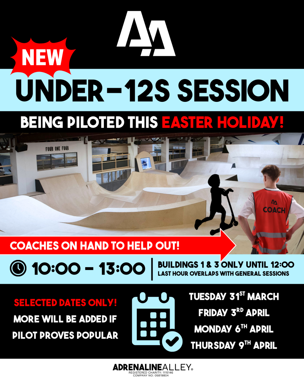 WE'RE PILOTING AN UNDER-12S SESSION!